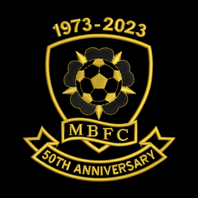 Market Bosworth FC 50th Anniversary badge